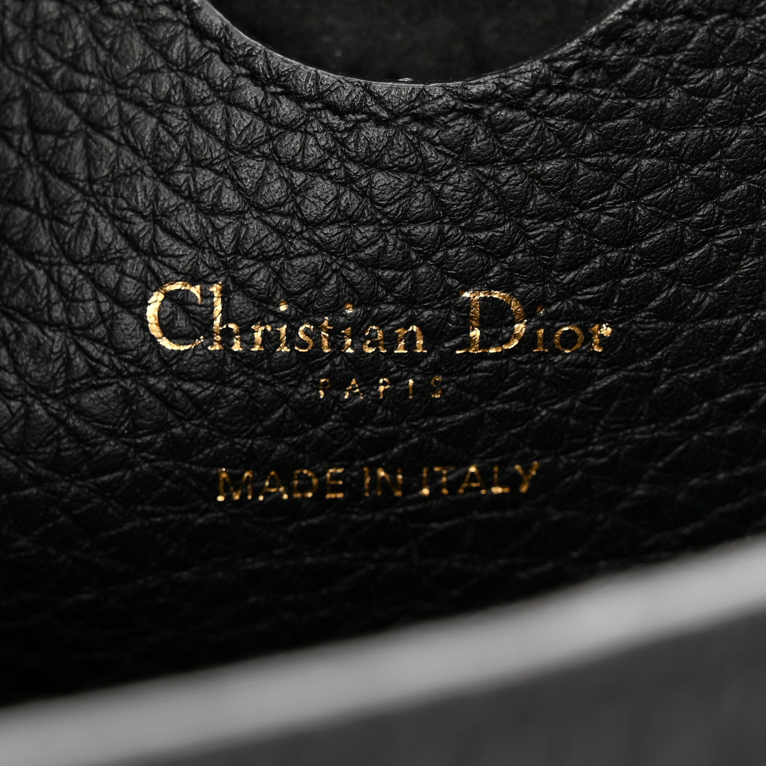 Christian Dior Grained Calfskin Large Bobby Flap Black 6 of 10