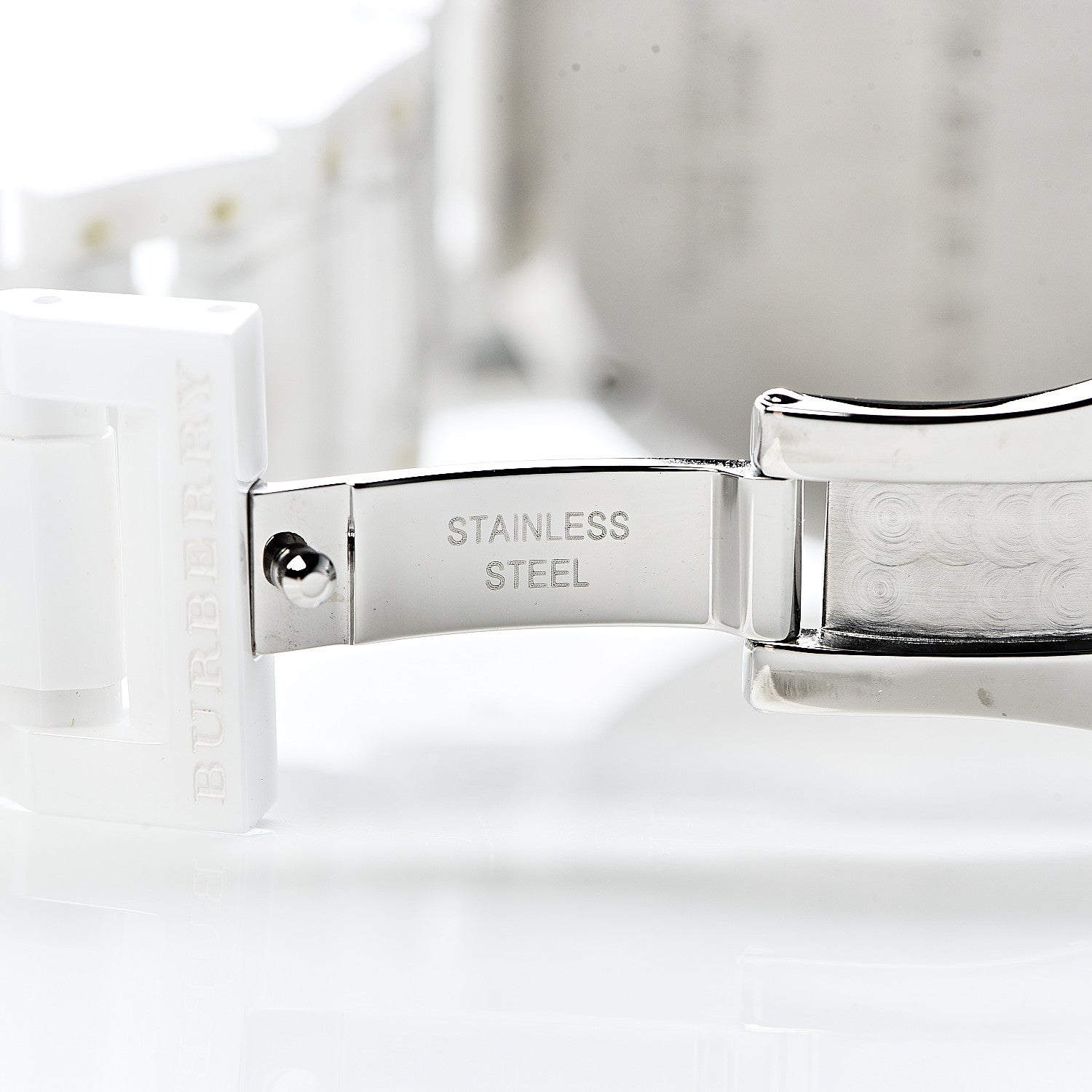 Burberry Stainless Steel Ceramic 38mm Chronograph Quartz Watch White BU9080 6 of 8