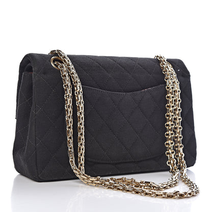 Chanel Jersey Quilted Small Double Flap Black 3 of 13