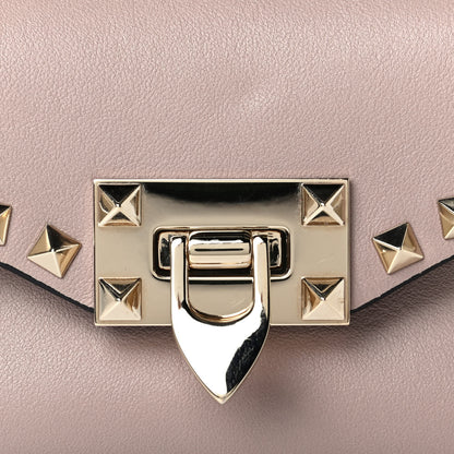 Valentino Garavani Calfskin Mini Rockstud Crossbody Bag Poudre 7 of 7