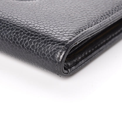 Chanel Caviar Timeless CC Compact French Wallet Black 11 of 11