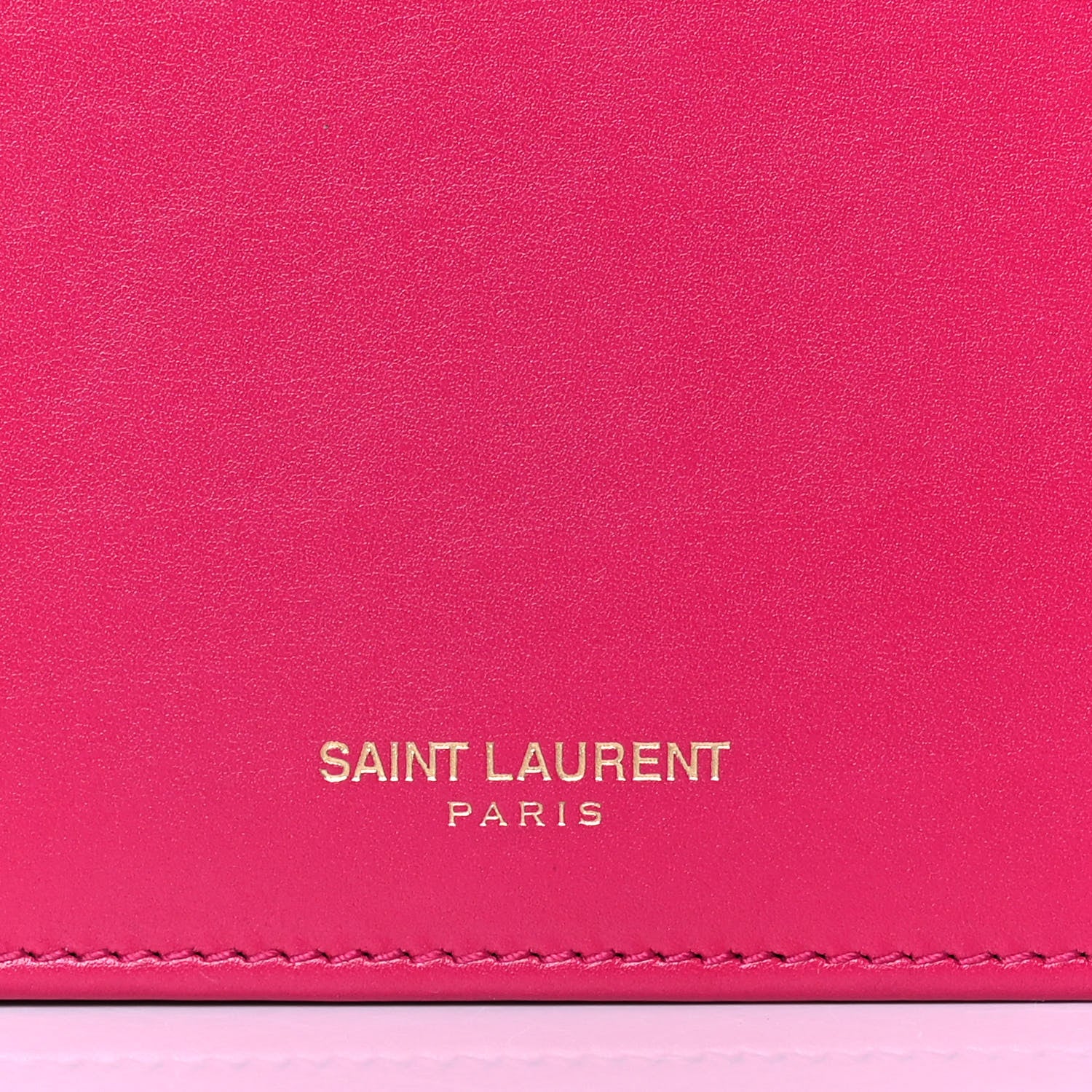 Saint Laurent Smooth Calfskin Tuc iPad Case Fushia 7 of 12