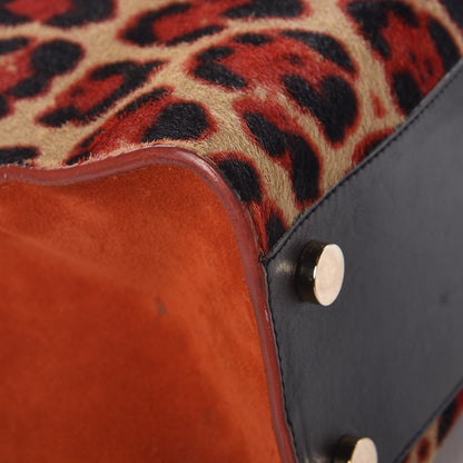 Jimmy Choo Calf Hair Leopard Rosabel Satchel Red 15 of 15