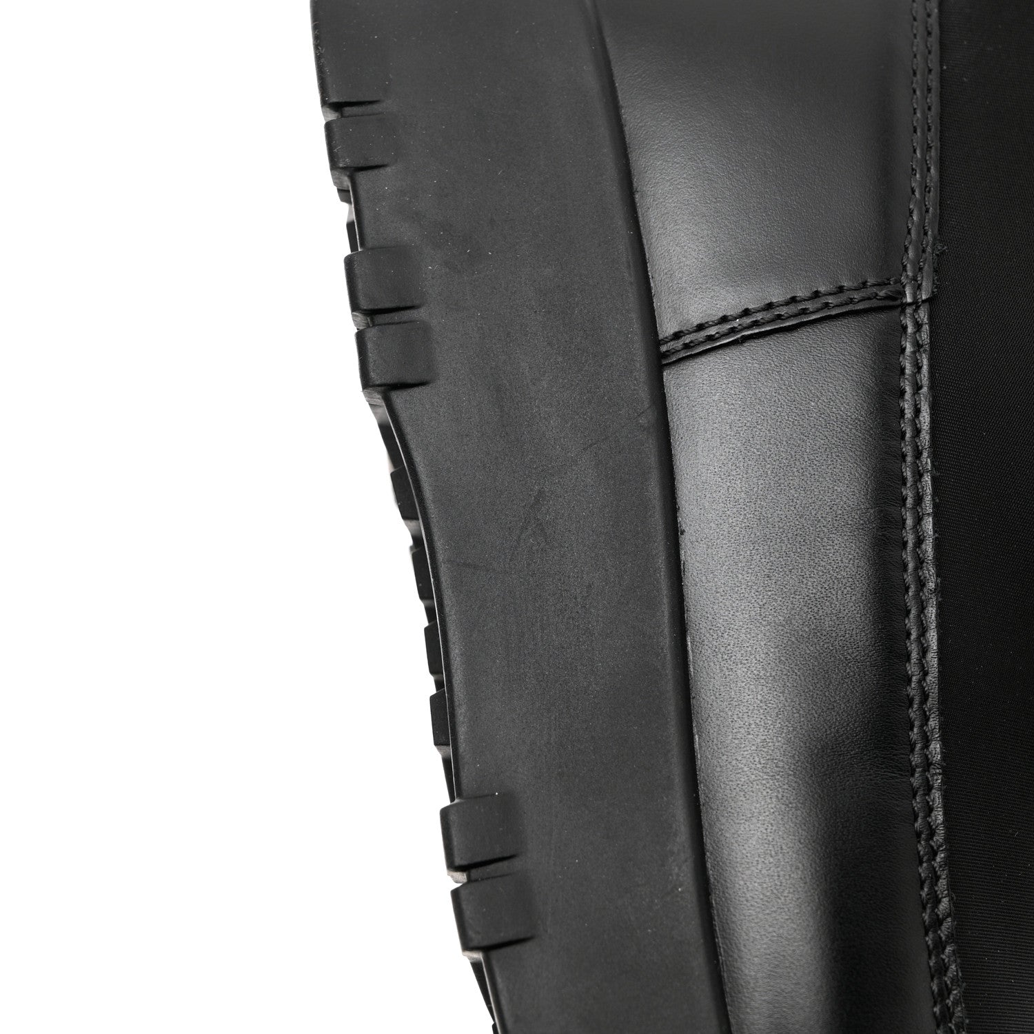 Prada Nylon Metal Triangle Logo Padded Moon Boots 37 Black 11 of 12