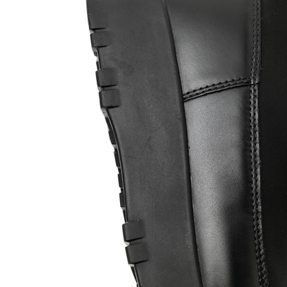 Prada Nylon Metal Triangle Logo Padded Moon Boots 37 Black 11 of 12
