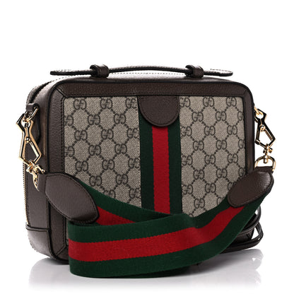 Gucci GG Supreme Web Small Ophidia Top Handle Shoulder Bag Brown 3 of 13
