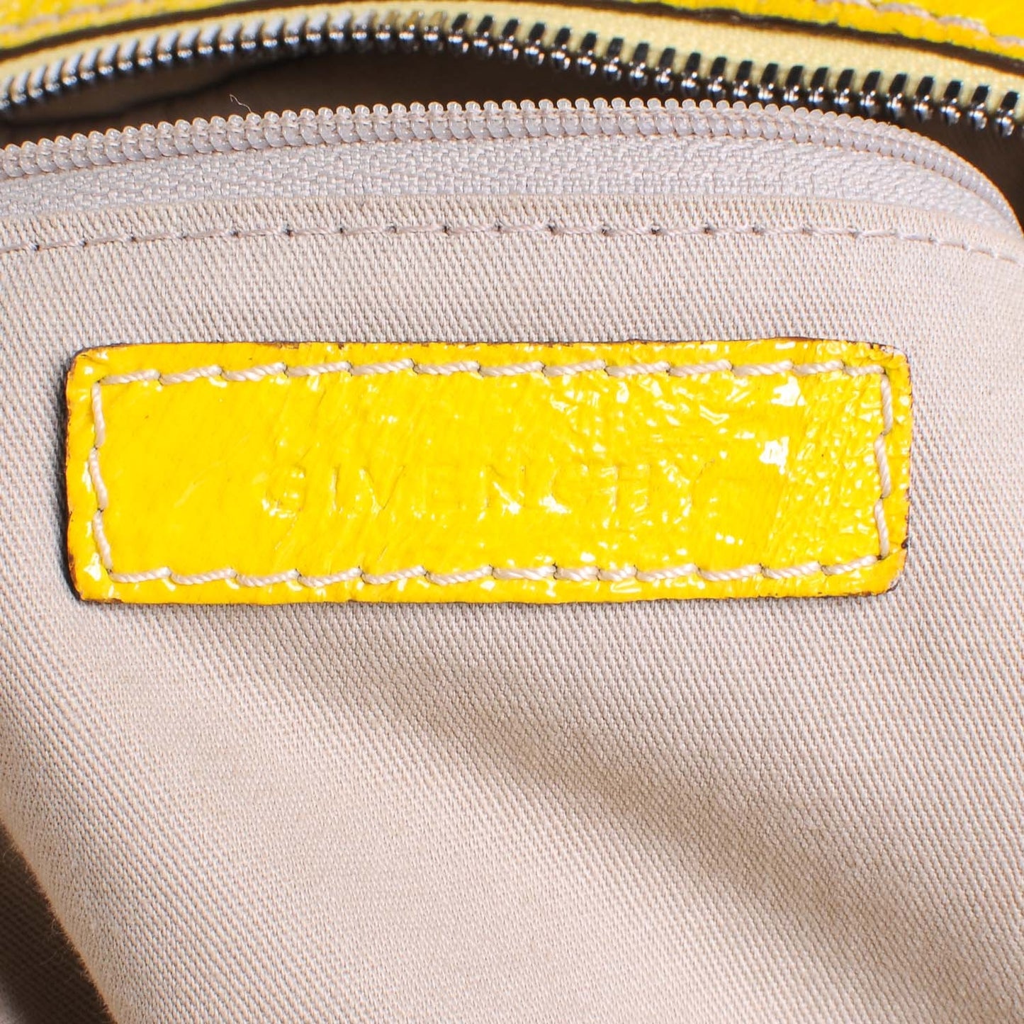 Crinkled Patent Leather Medium Nightingale Yellow