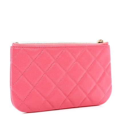 Chanel Caviar Quilted Small Cosmetic Case Pink 3 of 7