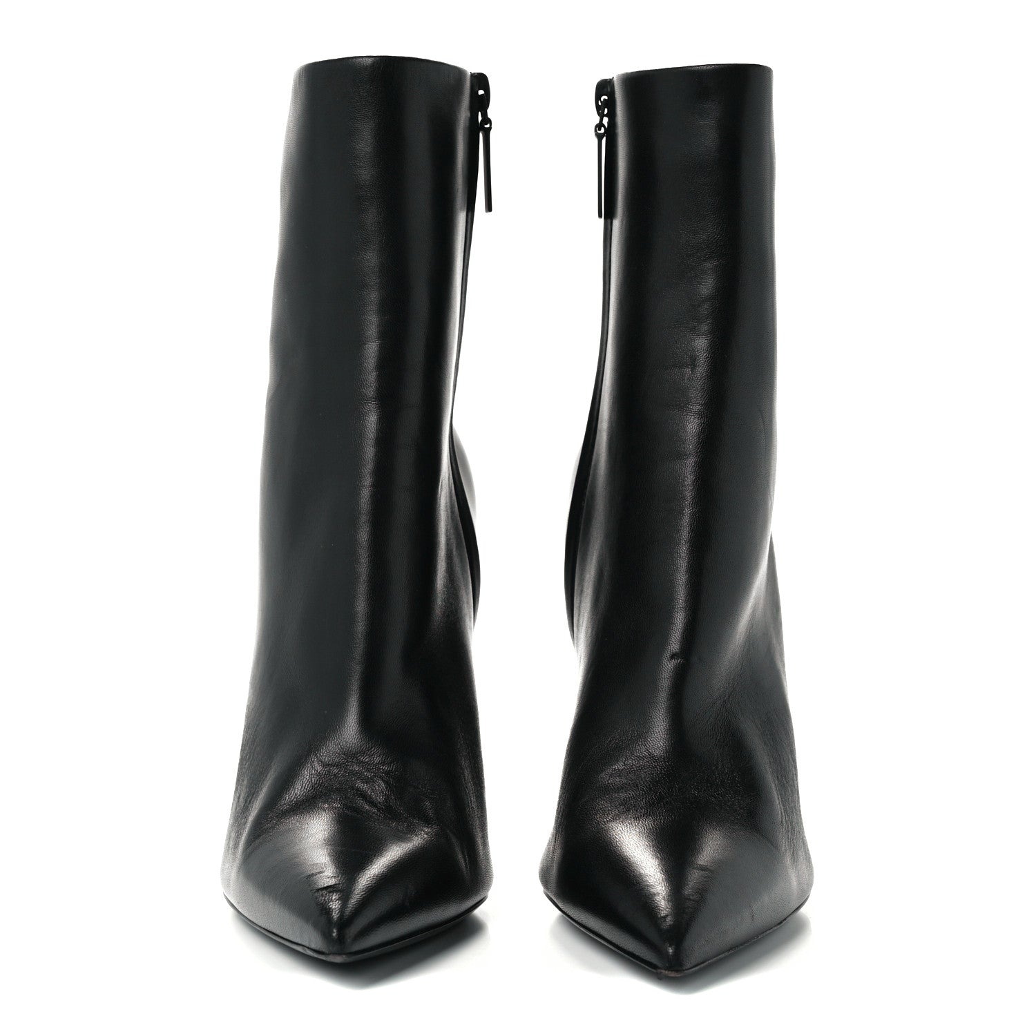 Saint Laurent Calfskin Opyum Ankle Boots 39.5 Black 3 of 11