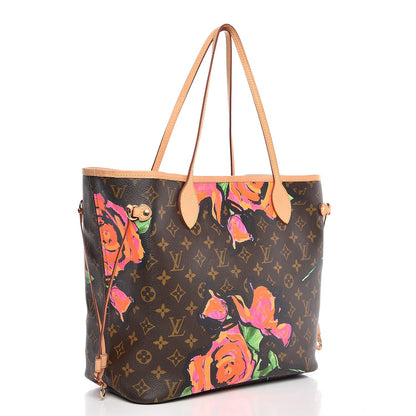 Louis Vuitton Monogram Roses Neverfull MM 3 of 7