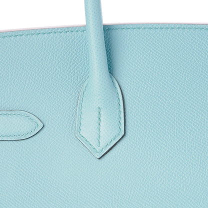 Hermes Epsom Birkin 30 Bleu Atoll 28 of 33