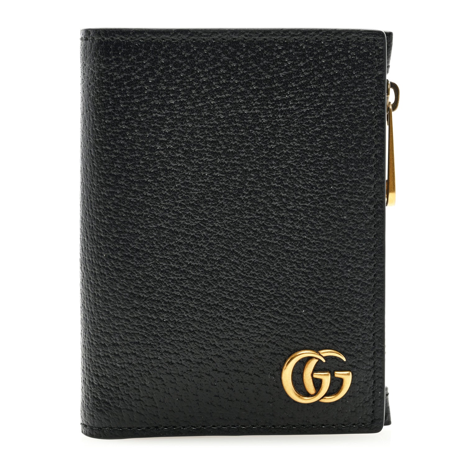 Gucci Dollar Calfskin GG Marmont Long Wallet Black 1 of 6