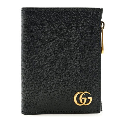 Gucci Dollar Calfskin GG Marmont Long Wallet Black 1 of 6