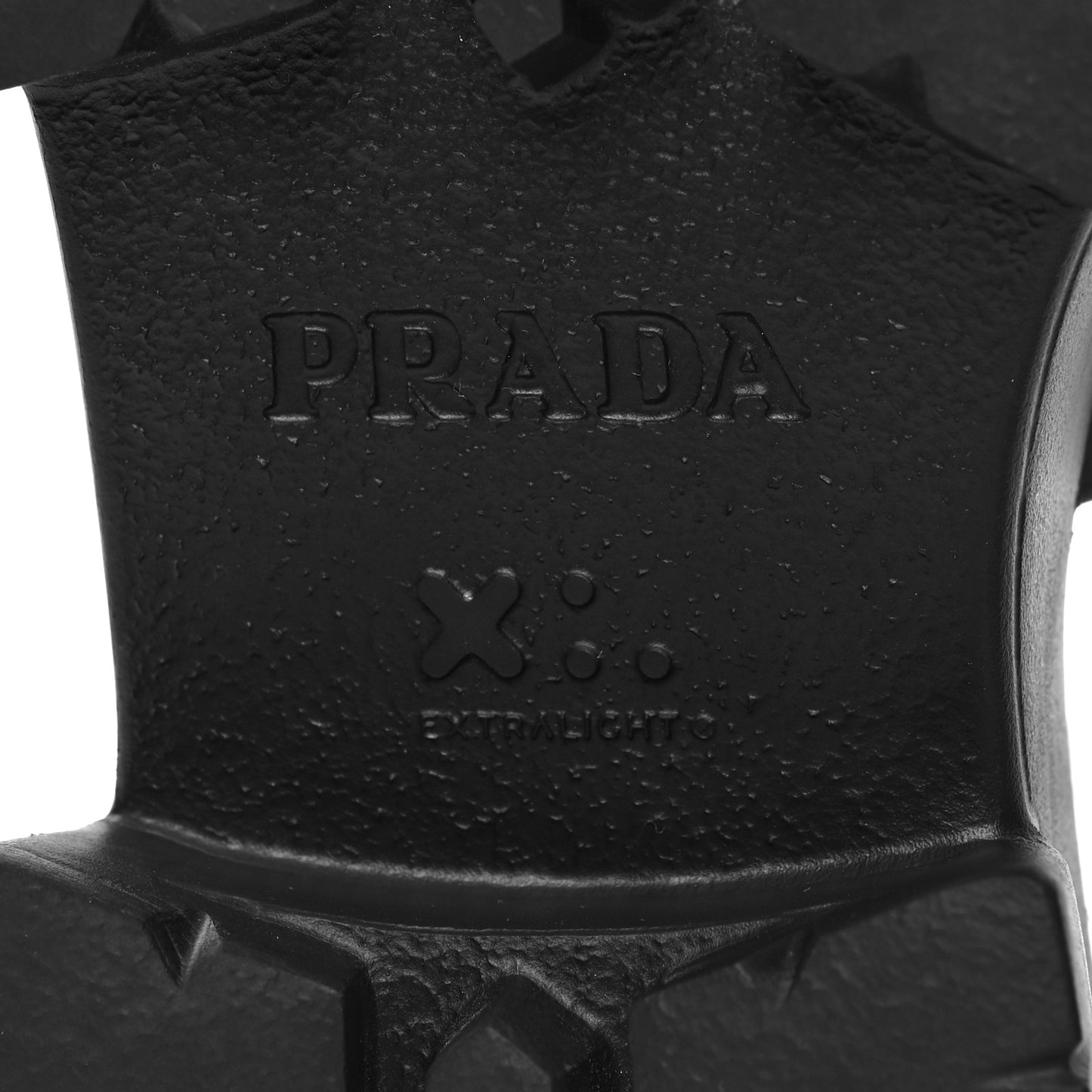 Nappa Soft Padded Metal Triangle Logo Monolith 55mm Slide Sandals 39 Black