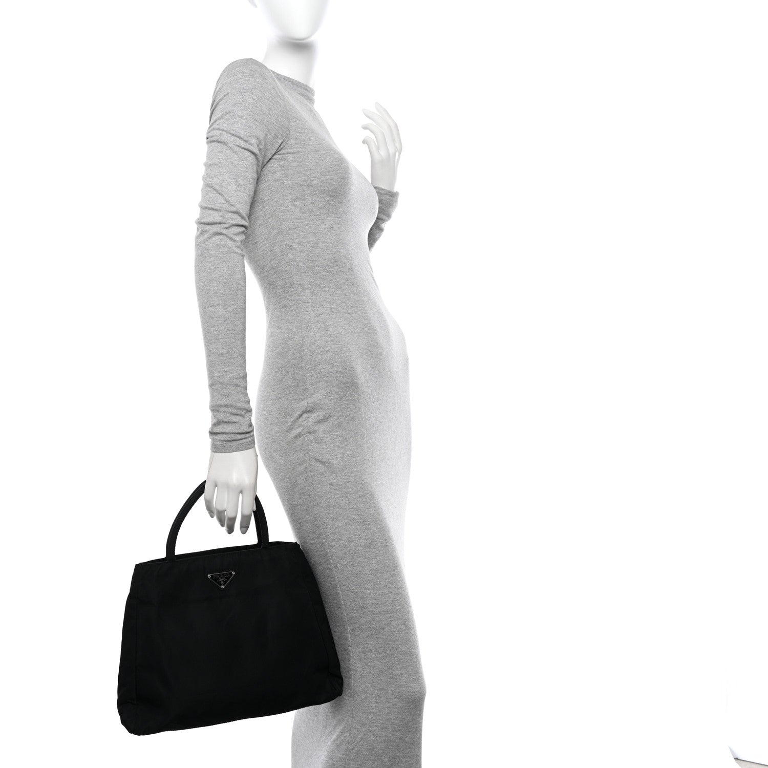 Prada Tessuto Nylon Tote Black 2 of 10