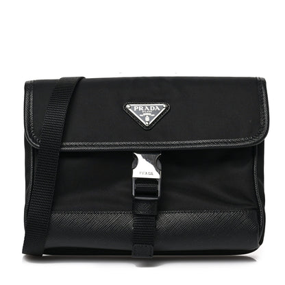 Prada Re-Nylon Saffiano Smartphone Case Crossbody Black 1 of 8