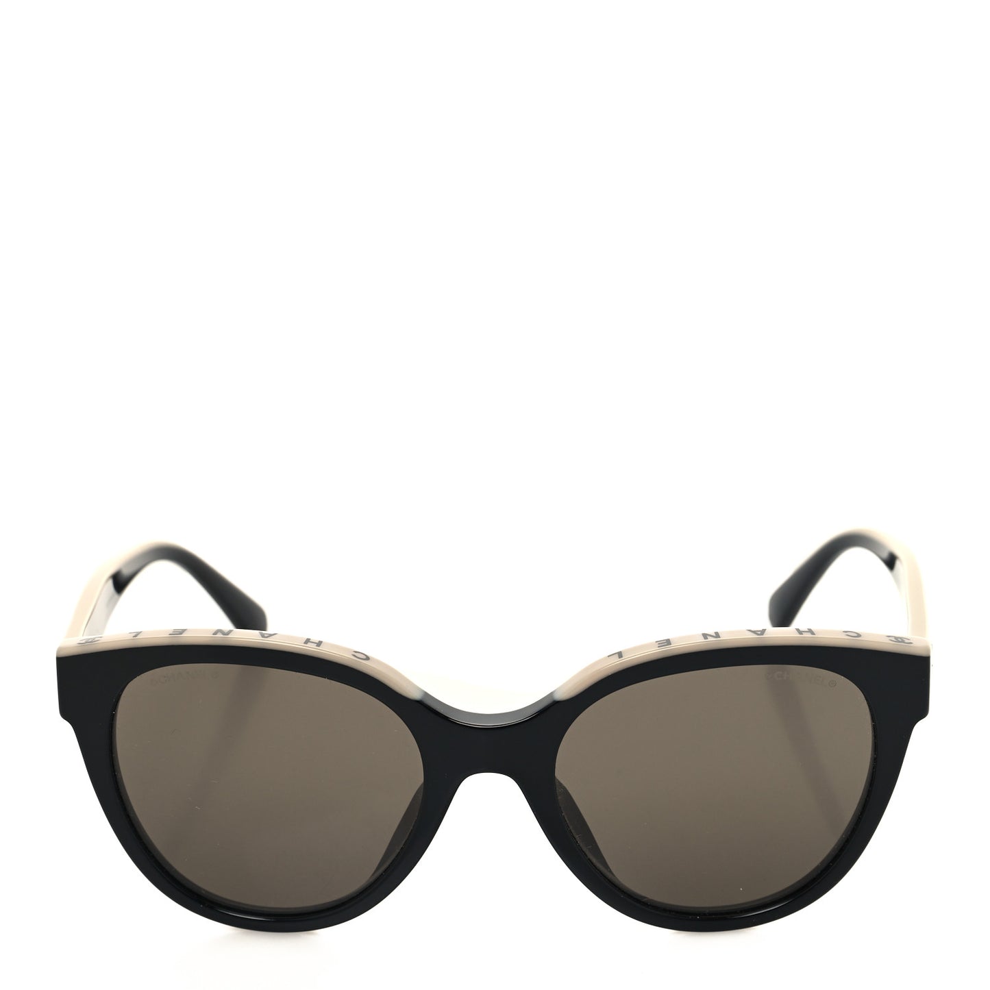 Acetate CC Butterfly Sunglasses 5414-A Black Beige
