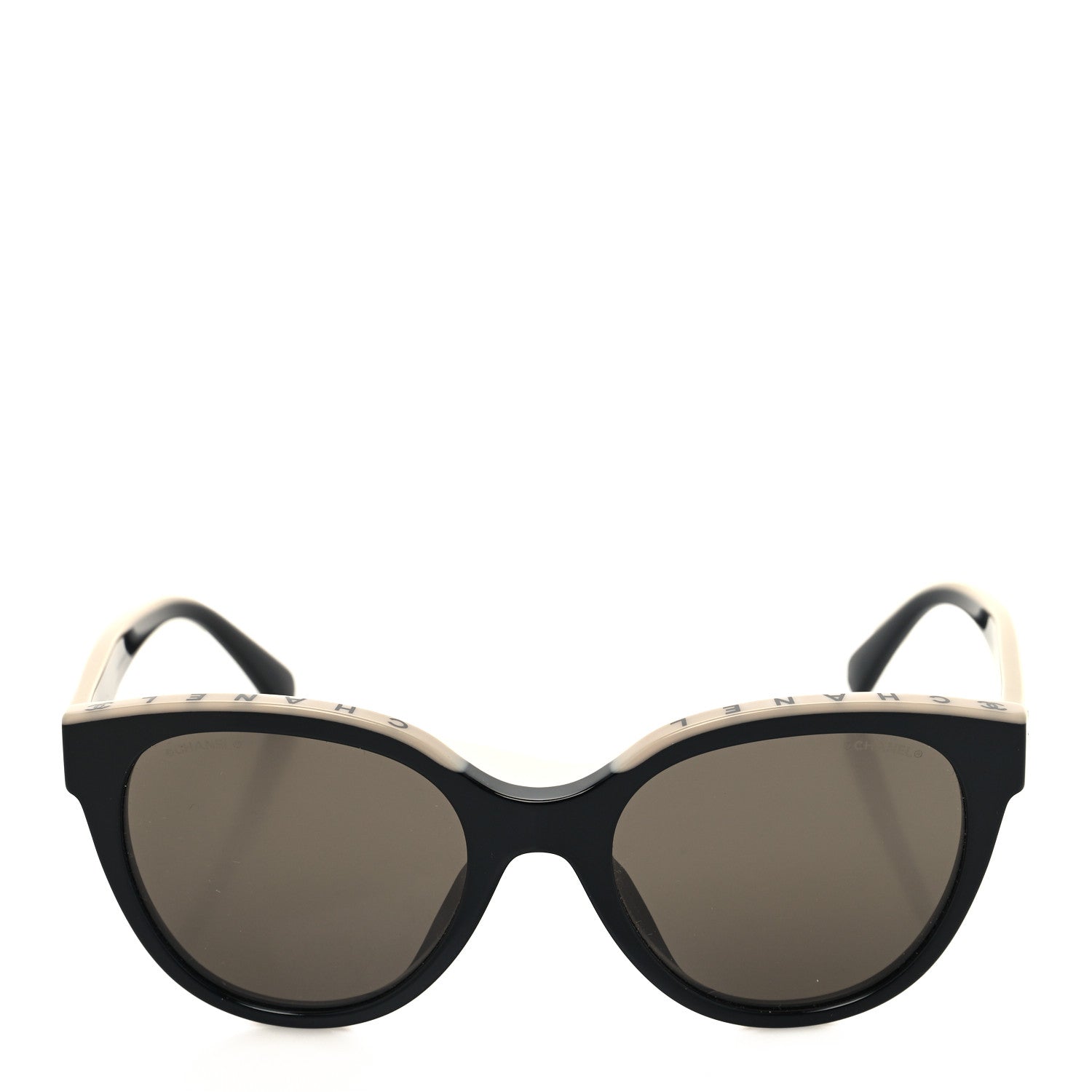 Chanel Acetate CC Butterfly Sunglasses 5414-A Black Beige 2 of 8