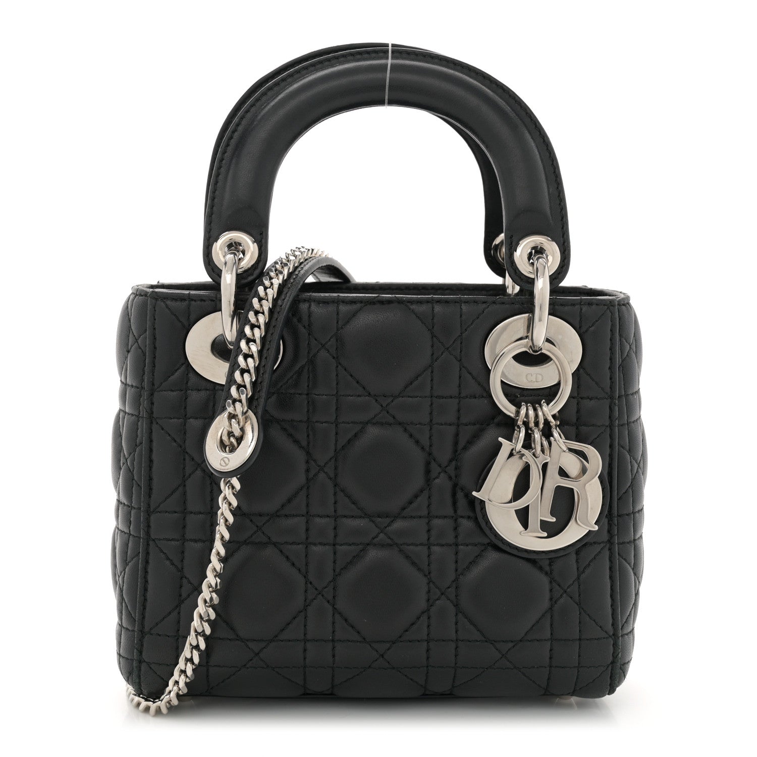 Christian Dior Lambskin Cannage Mini Lady Dior Black 1 of 14