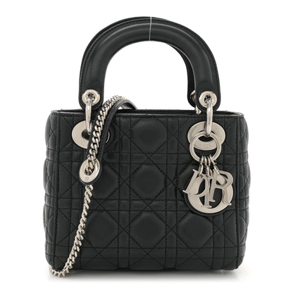 Christian Dior Lambskin Cannage Mini Lady Dior Black 1 of 14