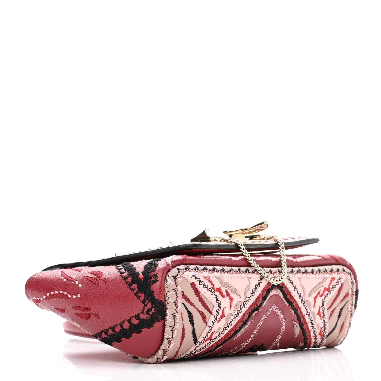 Valentino Garavani Calfskin Demilune Belt Bag Red 4 of 17