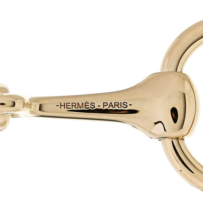 Hermes Permabrass Mors Scarf Ring Gold 3 of 5