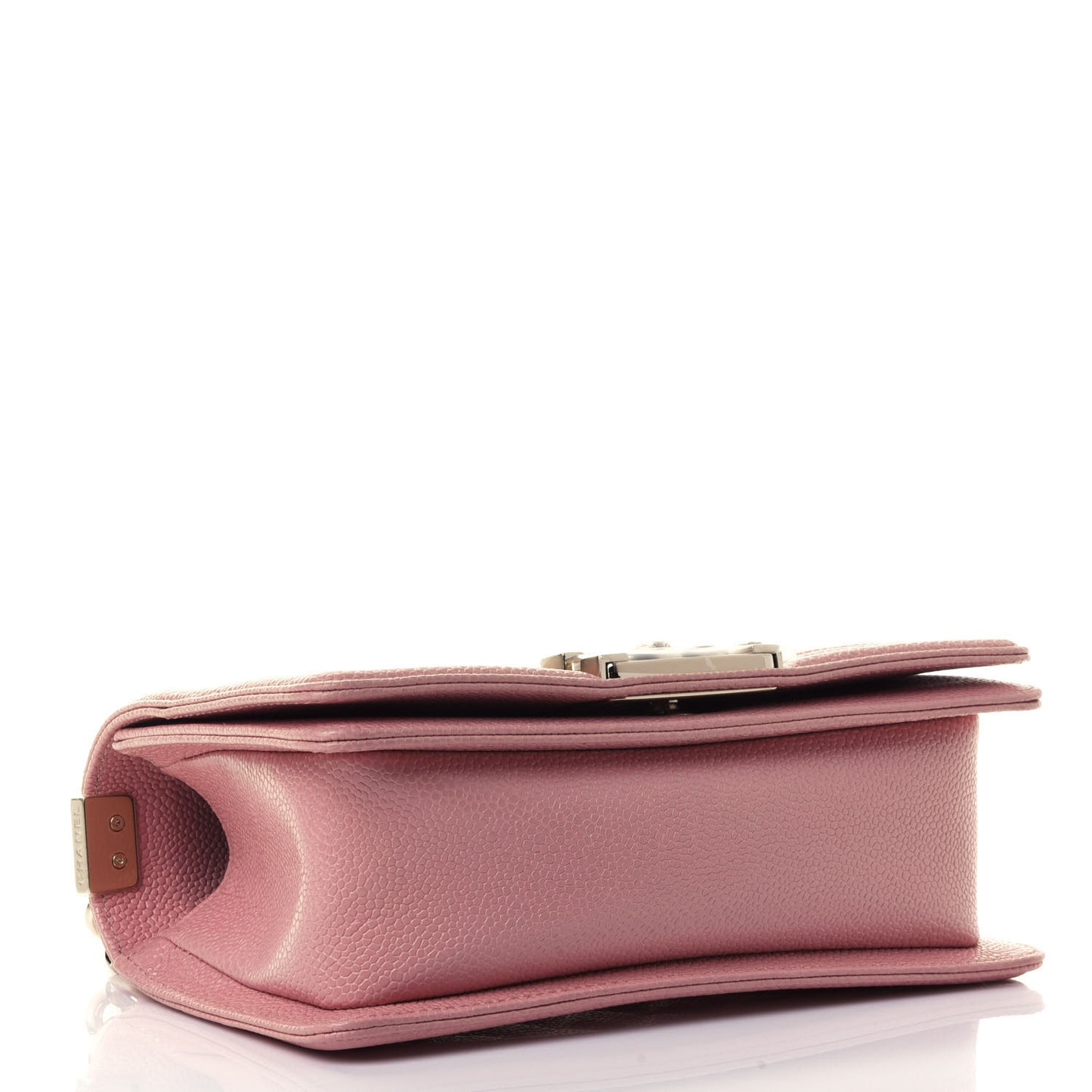 Caviar Quilted Small Boy Flap Light Pink