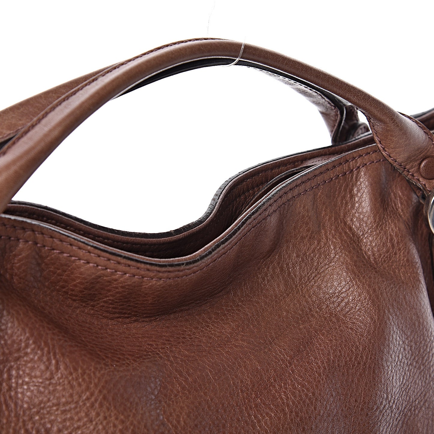 Pebbled Calfskin Medium Miss GG Top Handle Bag Light Cuir