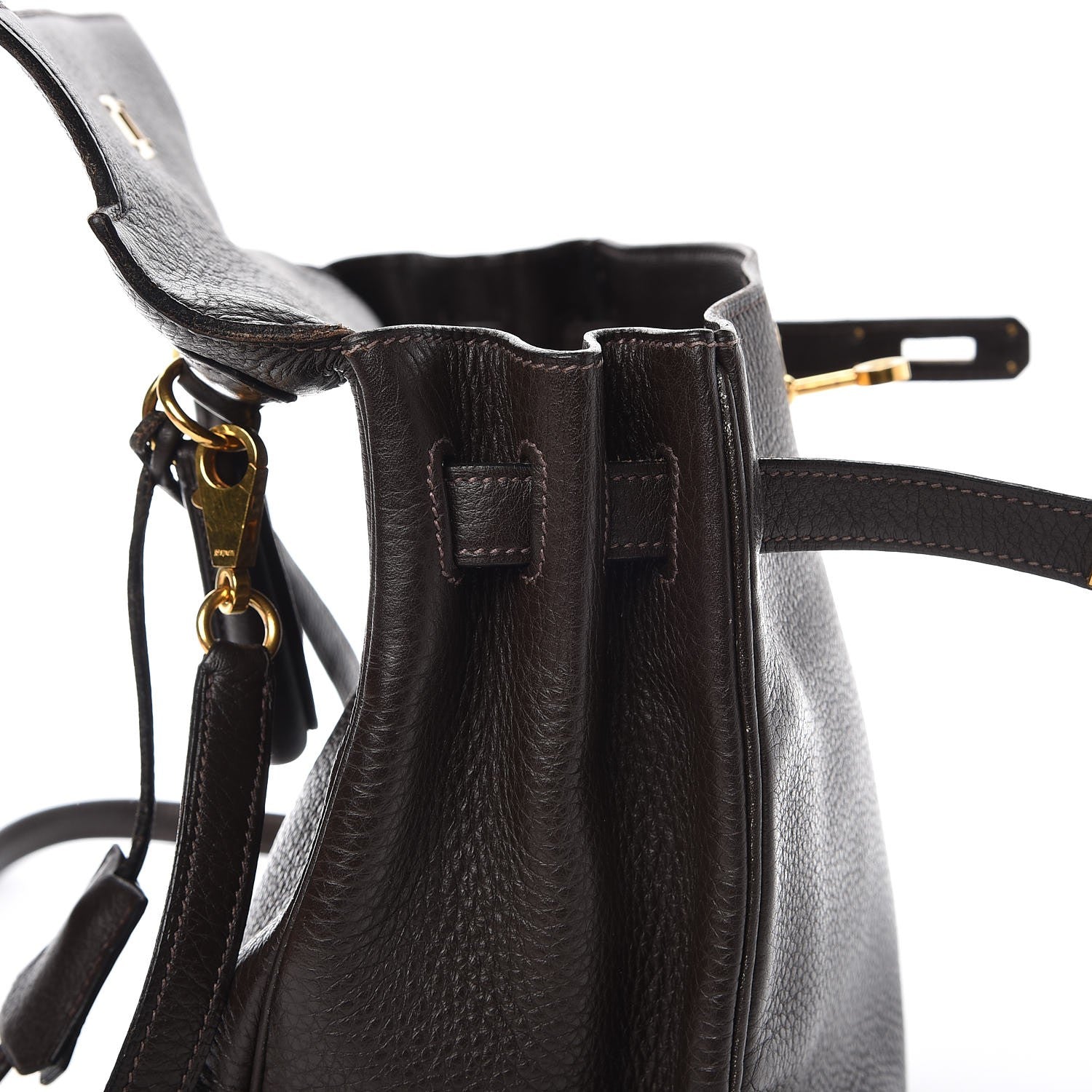 Hermes Taurillon Clemence Kelly Retourne 32 Chocolate 31 of 41