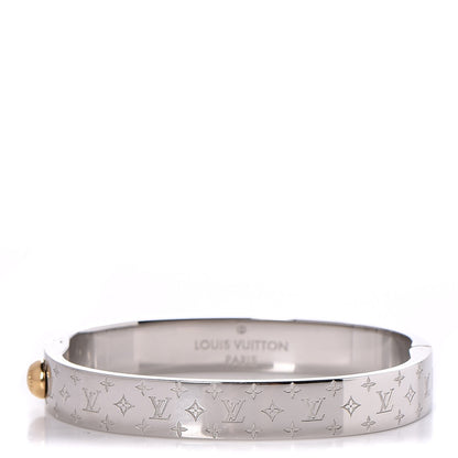 Louis Vuitton Palladium Monogram Nanogram Cuff S 1 of 7