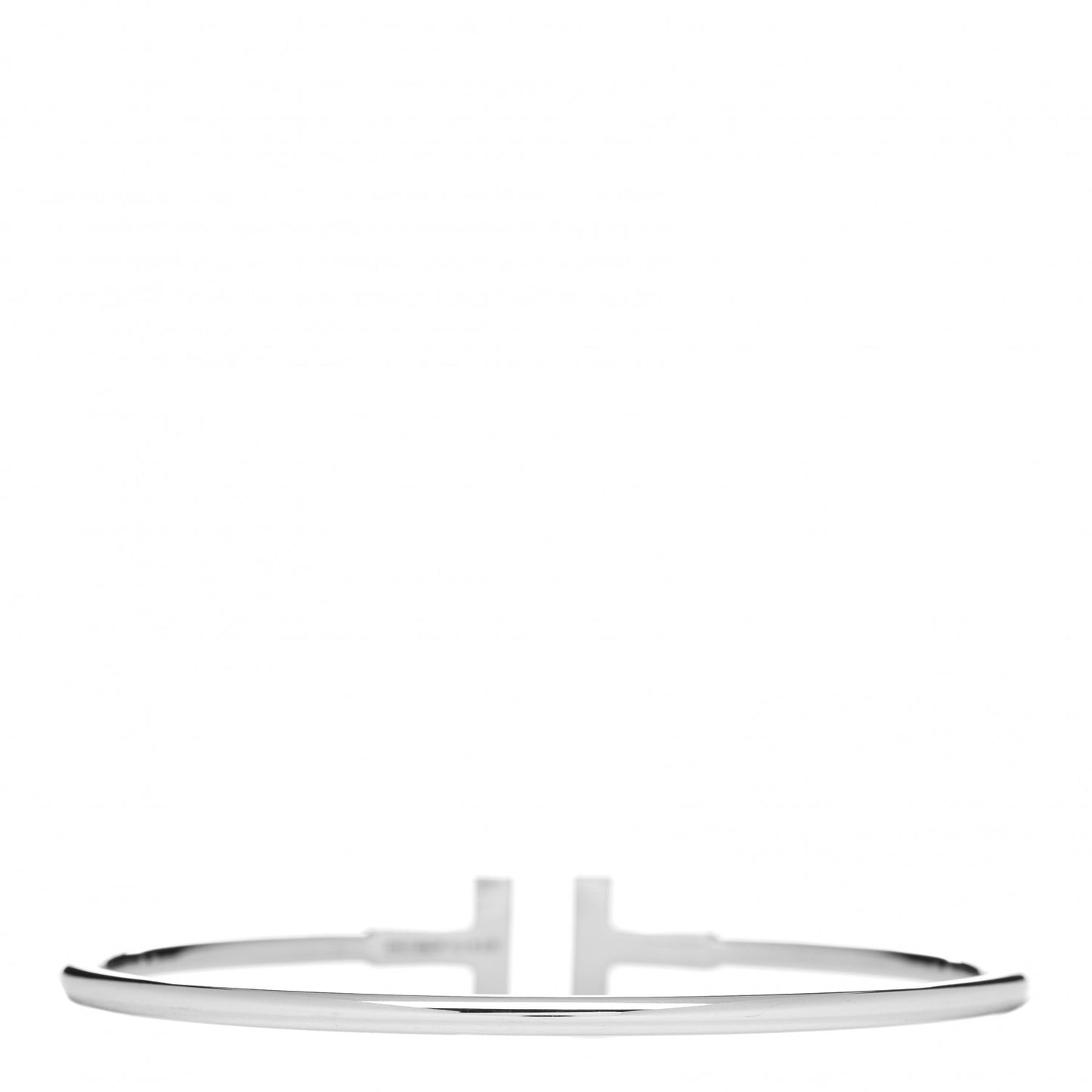 18K White Gold Ruby T Wire Bracelet