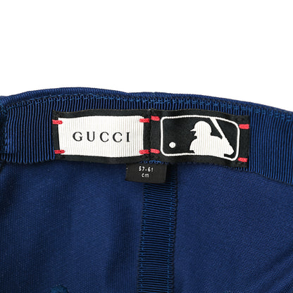 Gucci X MLB Cotton NY Yankees Baseball Hat 57-61 Blue 6 of 7
