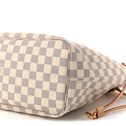 Louis Vuitton Damier Azur Neo Neverfull MM Rose Ballerine 8 of 8