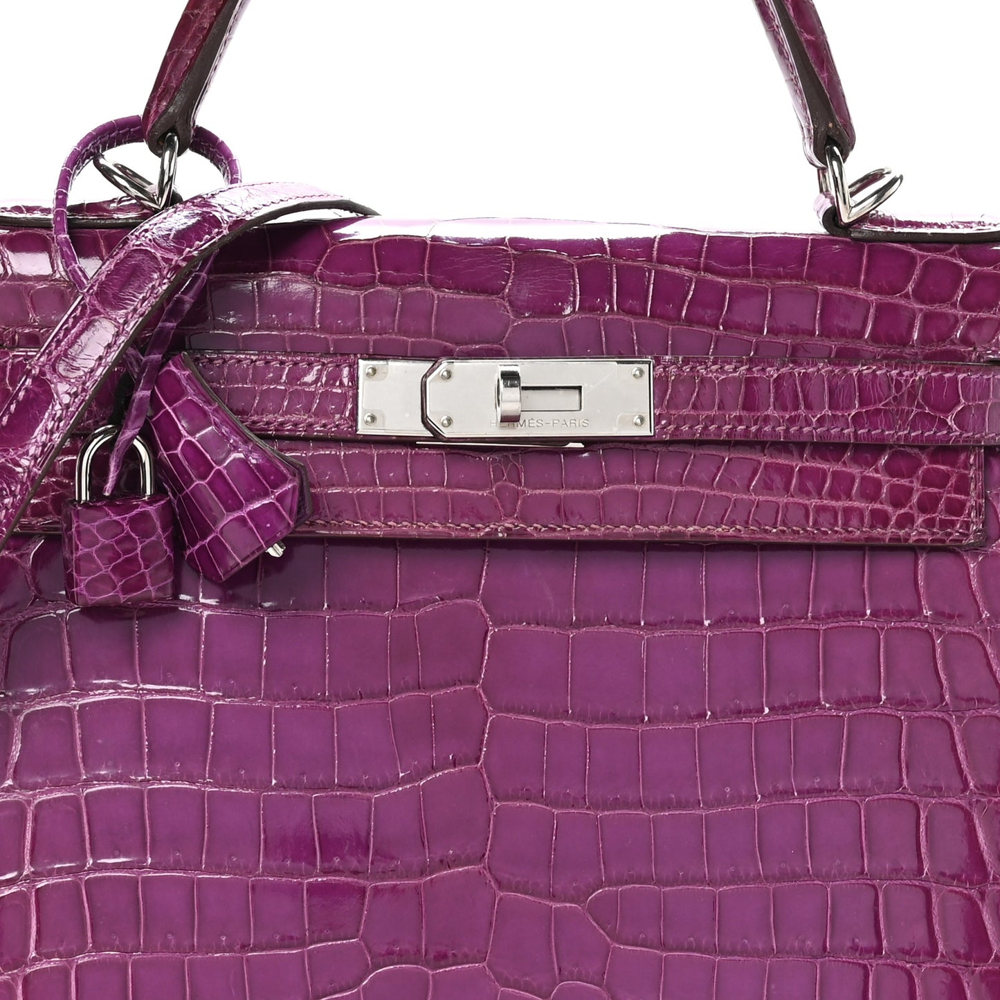 Shiny Niloticus Crocodile Kelly Sellier 28 Violet