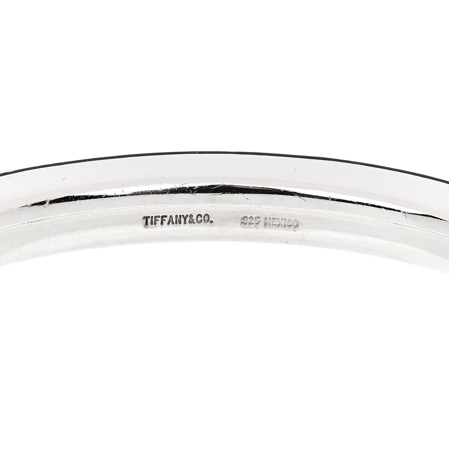 Tiffany Sterling Silver Oval Bangle Bracelet 3 of 3