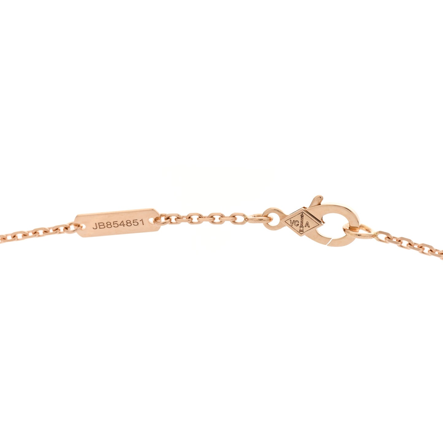 18K Rose Gold Vintage Alhambra Pendant Necklace