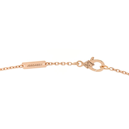 Van Cleef & Arpels 18K Rose Gold Vintage Alhambra Pendant Necklace 4 of 6