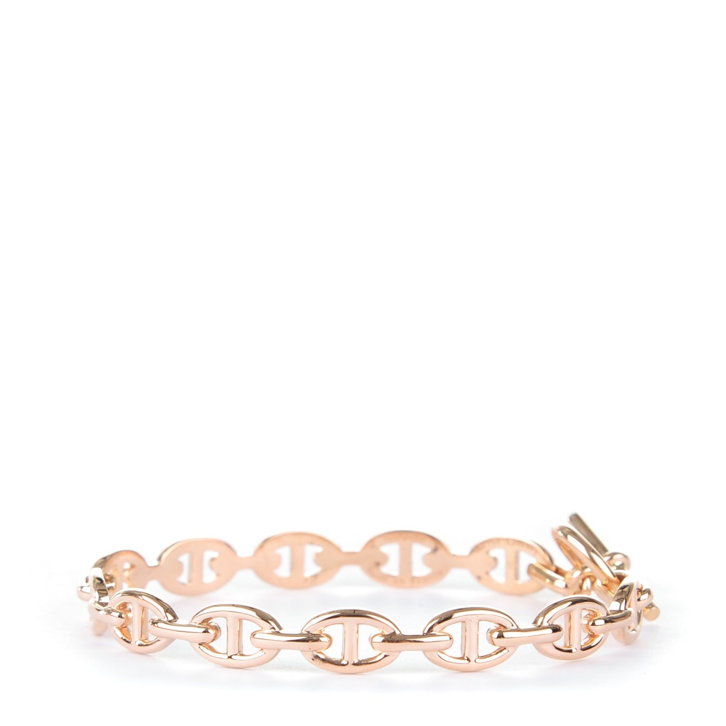 18K Rose Gold Chaine d'Ancre Echainee S Bracelet