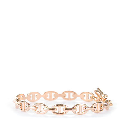 Hermes 18K Rose Gold Chaine d'Ancre Echainee S Bracelet 1 of 5