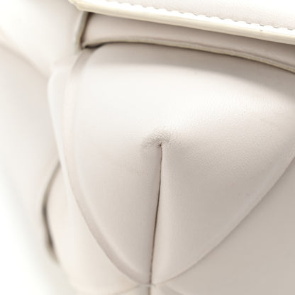 Bottega Veneta Nappa Intreccio Padded Top Handle Shoulder Bag White 24 of 30
