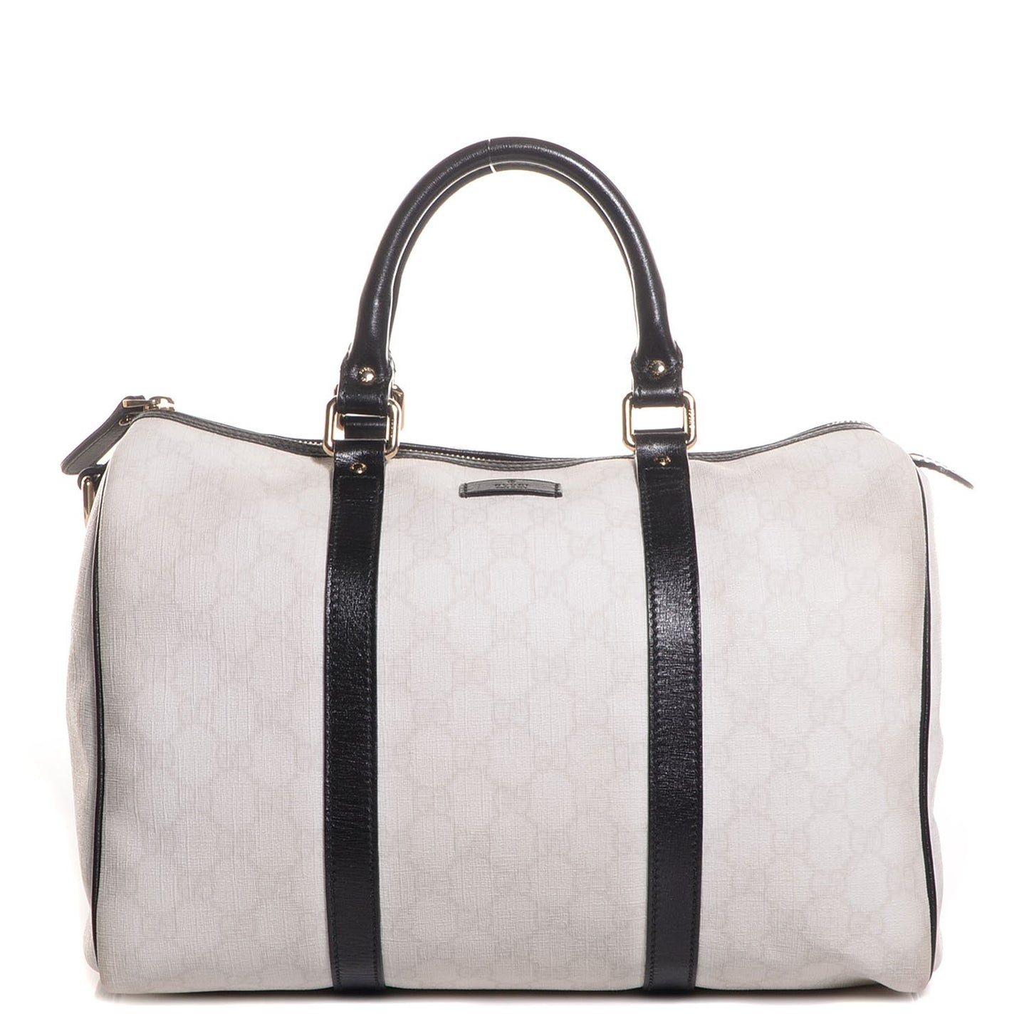 GG Plus Monogram Medium Joy Boston White Black