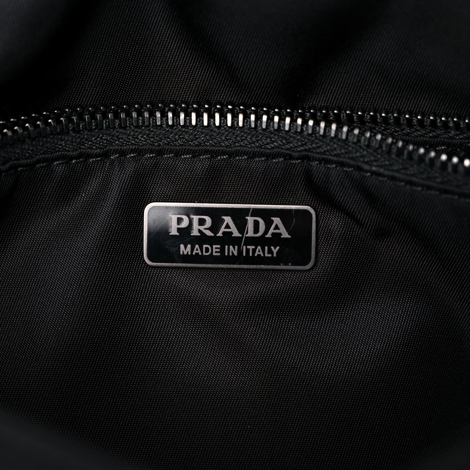 Prada Tessuto Nylon Padded Chain Shoulder Bag Black 7 of 12
