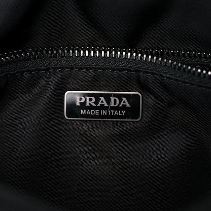Prada Tessuto Nylon Padded Chain Shoulder Bag Black 7 of 12