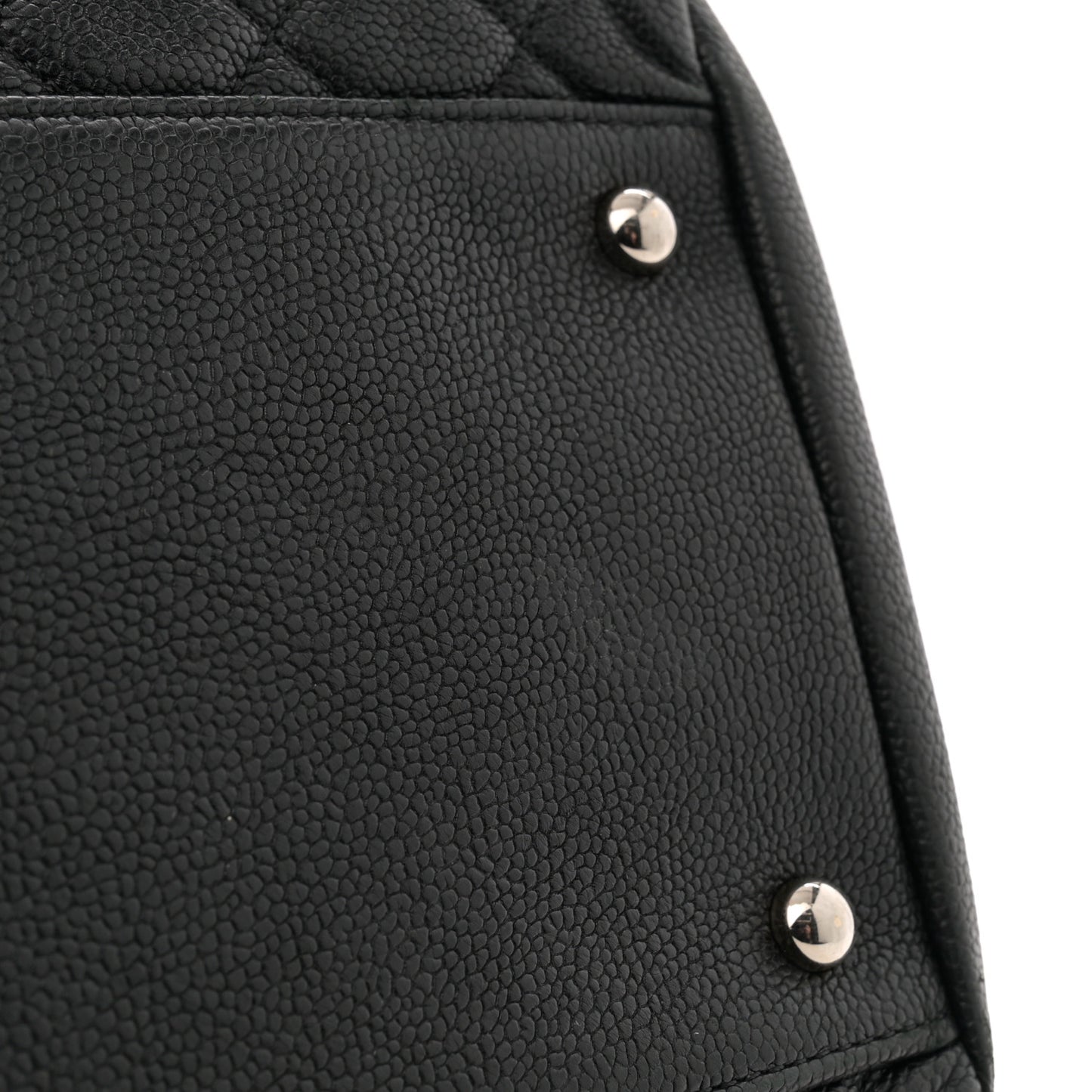Caviar Quilted Large Just Mademoiselle Black