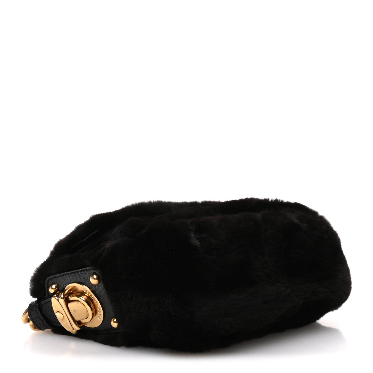 Marc Jacobs Faux Fur Clutch Black 4 of 10