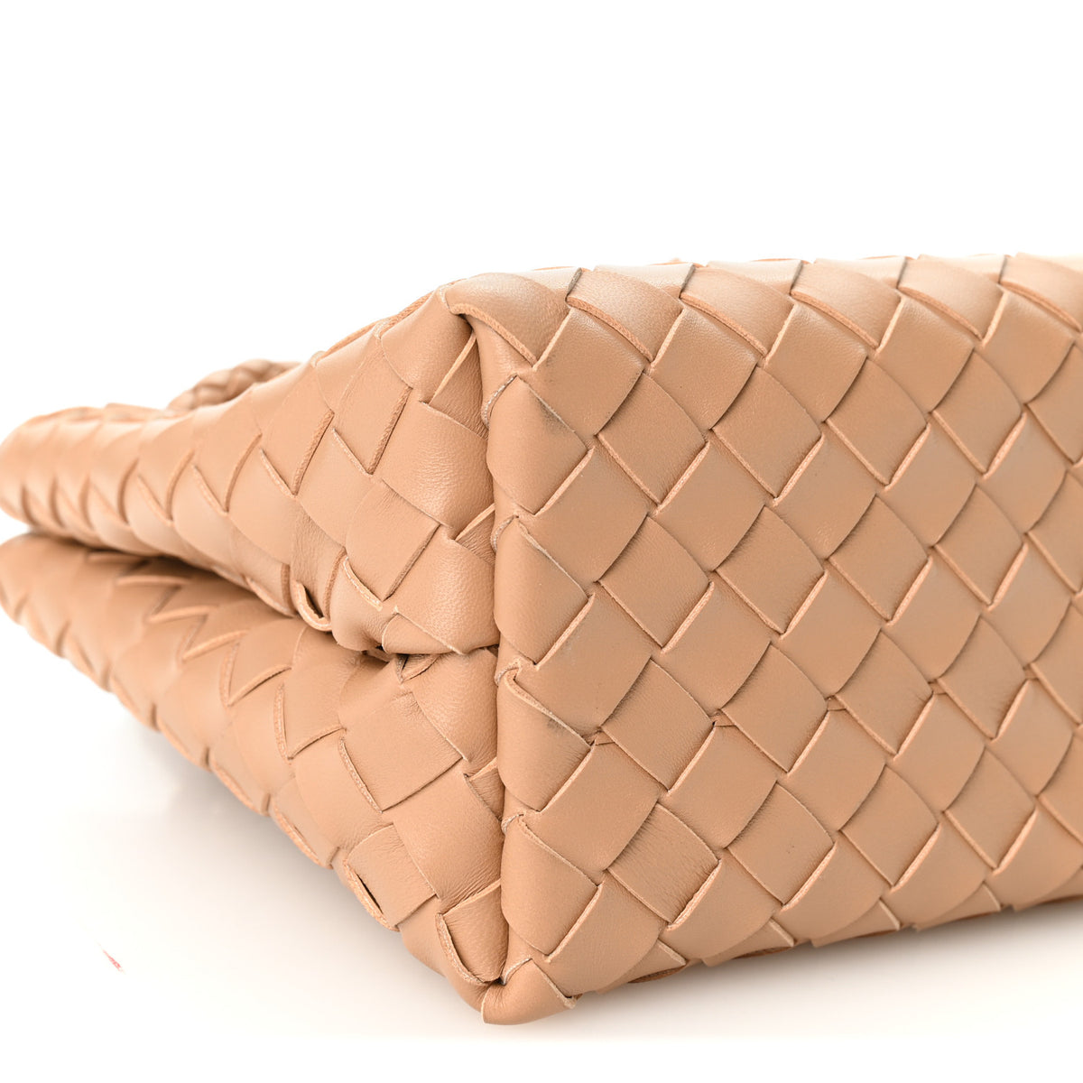 Nappa Intrecciato Small Andiamo Shoulder Bag Biscuit