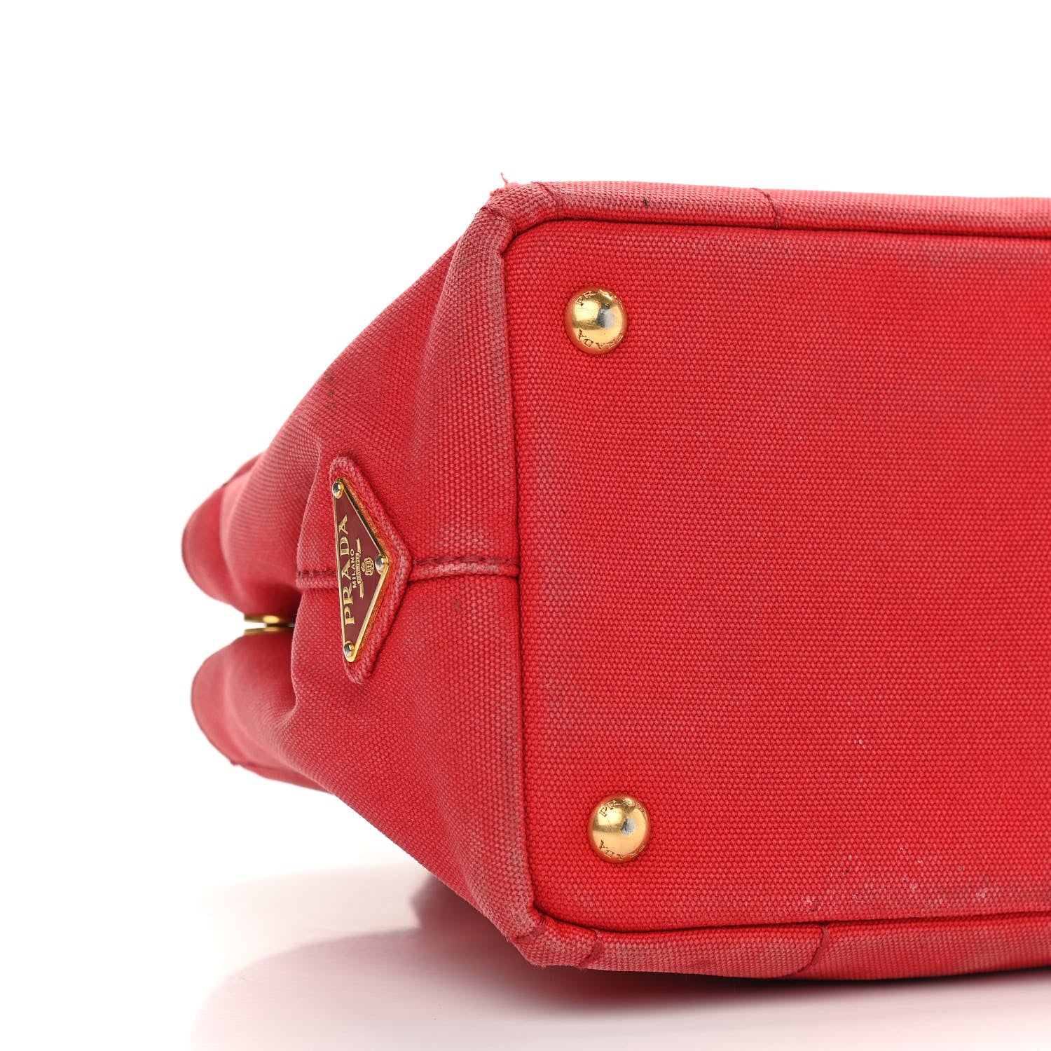 Prada Canapa Small Logo Tote Rosso 9 of 22