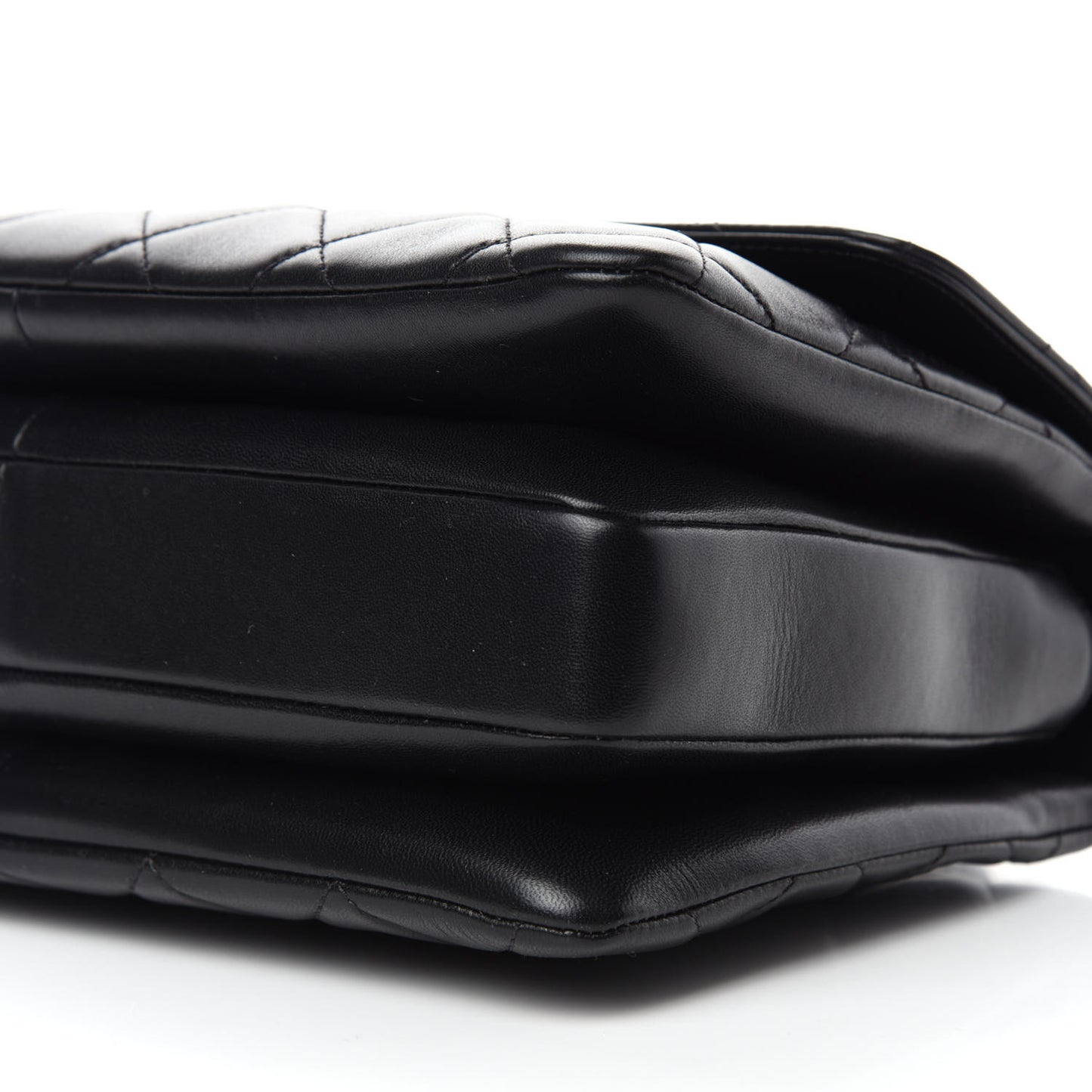 Lambskin Quilted Medium Trendy CC Flap Dual Handle Bag Black