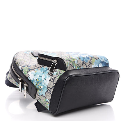 Gucci GG Supreme Monogram Blooms Small Day Backpack Blue 3 of 9