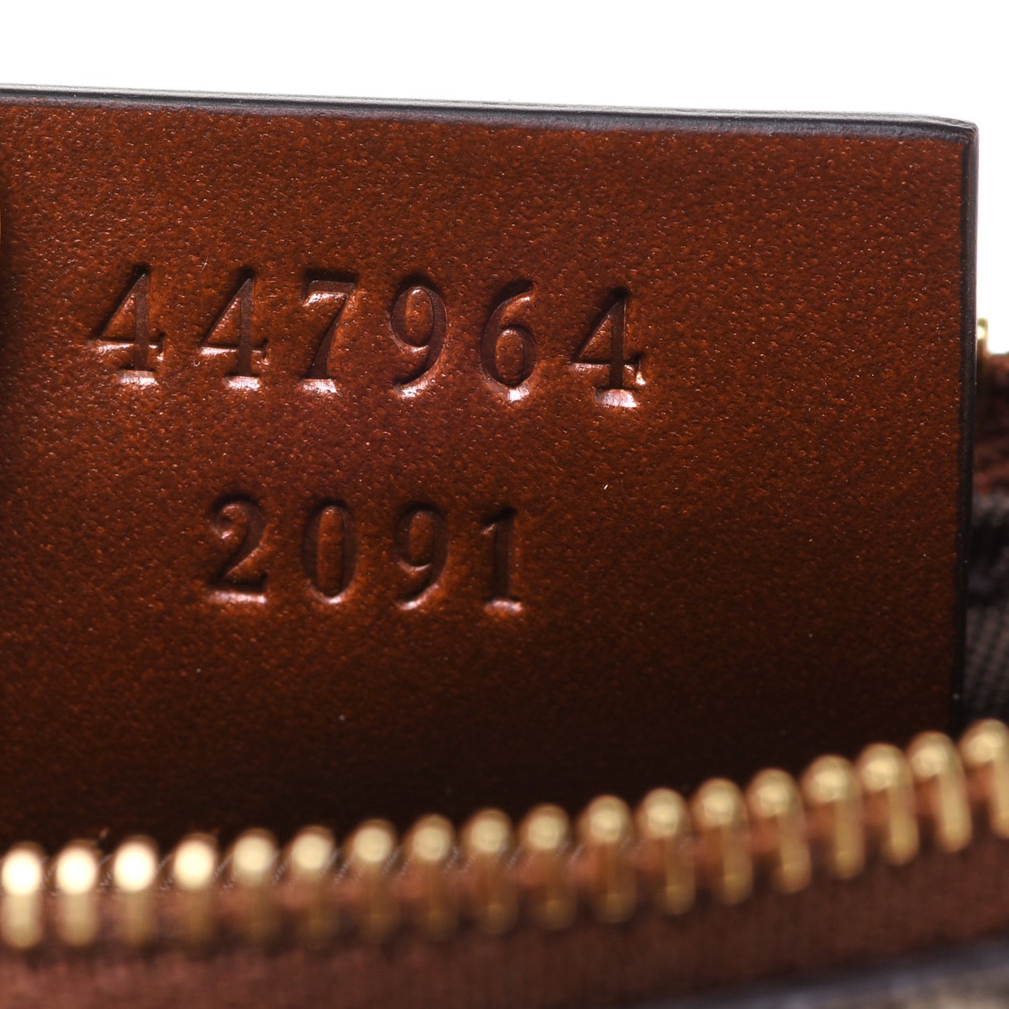 GG Supreme Monogram Key Case Brown